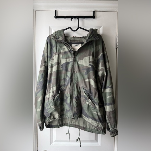 TNA Jackets & Blazers - TNA Olive Green Camo Jacket